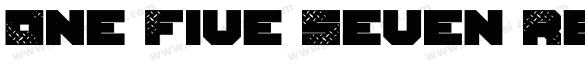 One Five Seven Regular字体转换